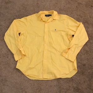 Yellow Ralph Lauren Button Down Shirt